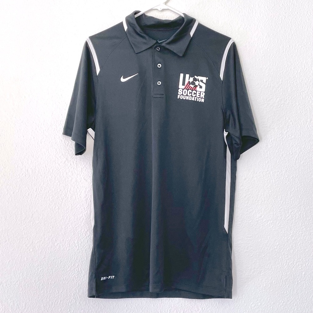 Black & White Nike Dri-Fit US Soccer Foundation Tee